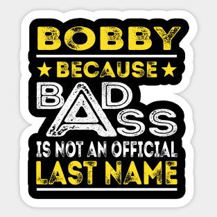 BOBBY Sticker